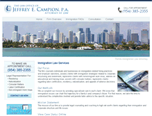 Tablet Screenshot of campionlaw.com